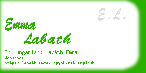 emma labath business card