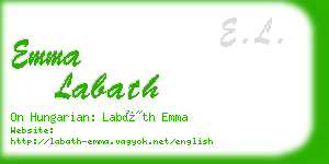 emma labath business card